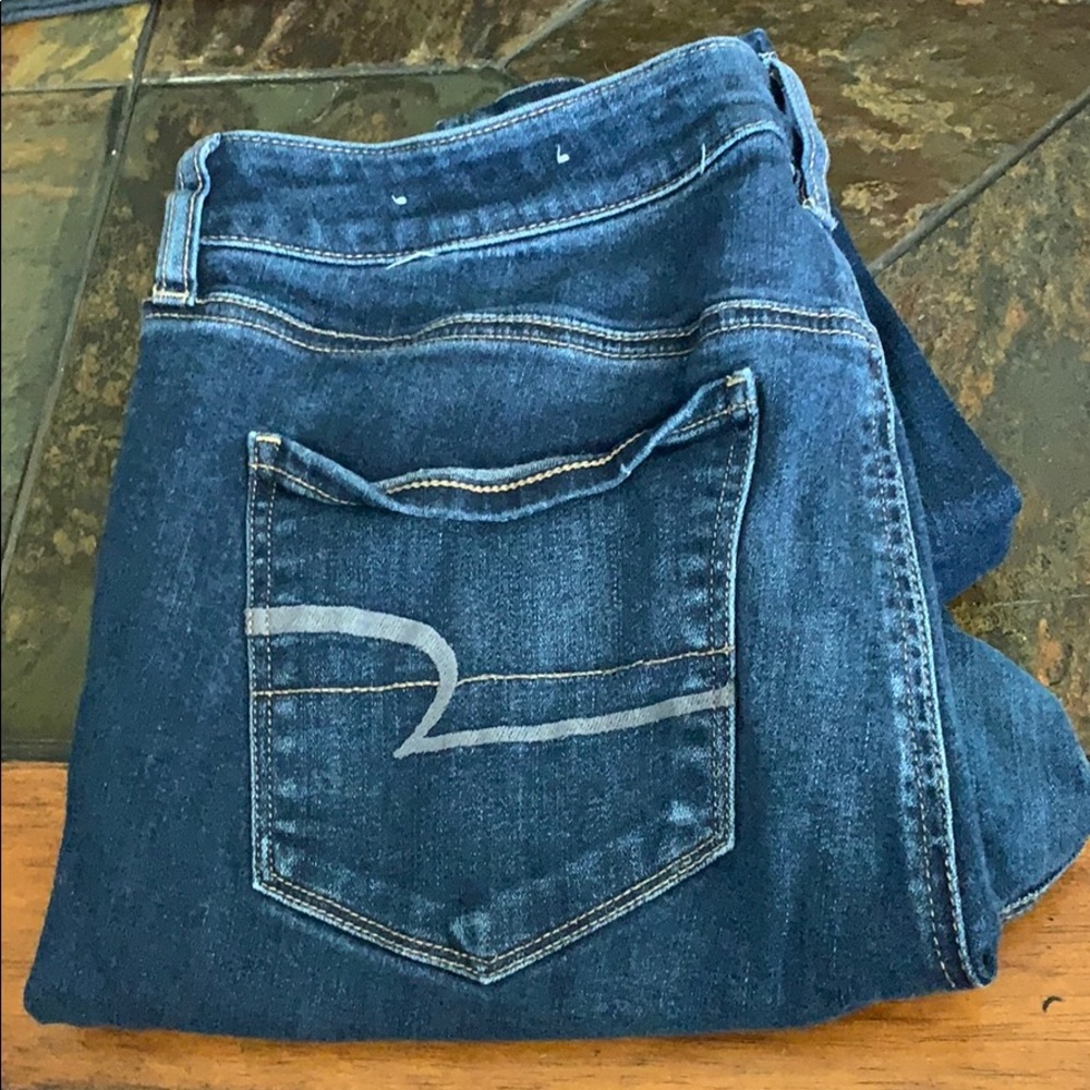 American Eagle High Waisted Ripped Jeans